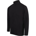 Navy - Lifestyle - Henbury Mens Long Sleeve Cotton Rich Roll Neck Top - Sweatshirt