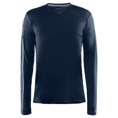 Navy - Front - Craft Mens Mind Long Sleeve T-Shirt