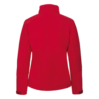 Classic Red - Back - Russell Women-Ladies Bionic Softshell Jacket