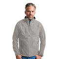 Stone - Back - Russell Mens Bionic Softshell Jacket