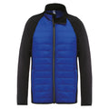 Dark Royal- Black - Front - Kariban Proact Mens Dual Fabric Sports Jacket