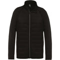 Black- Black - Front - Kariban Proact Mens Dual Fabric Sports Jacket