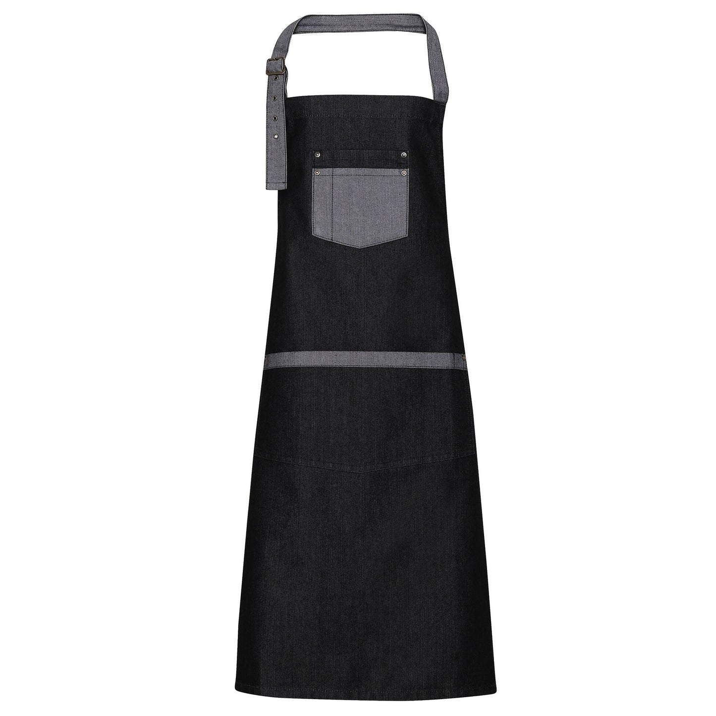 Indigo Denim - Lifestyle - Premier Unisex Domain Contrast Denim Bib Apron