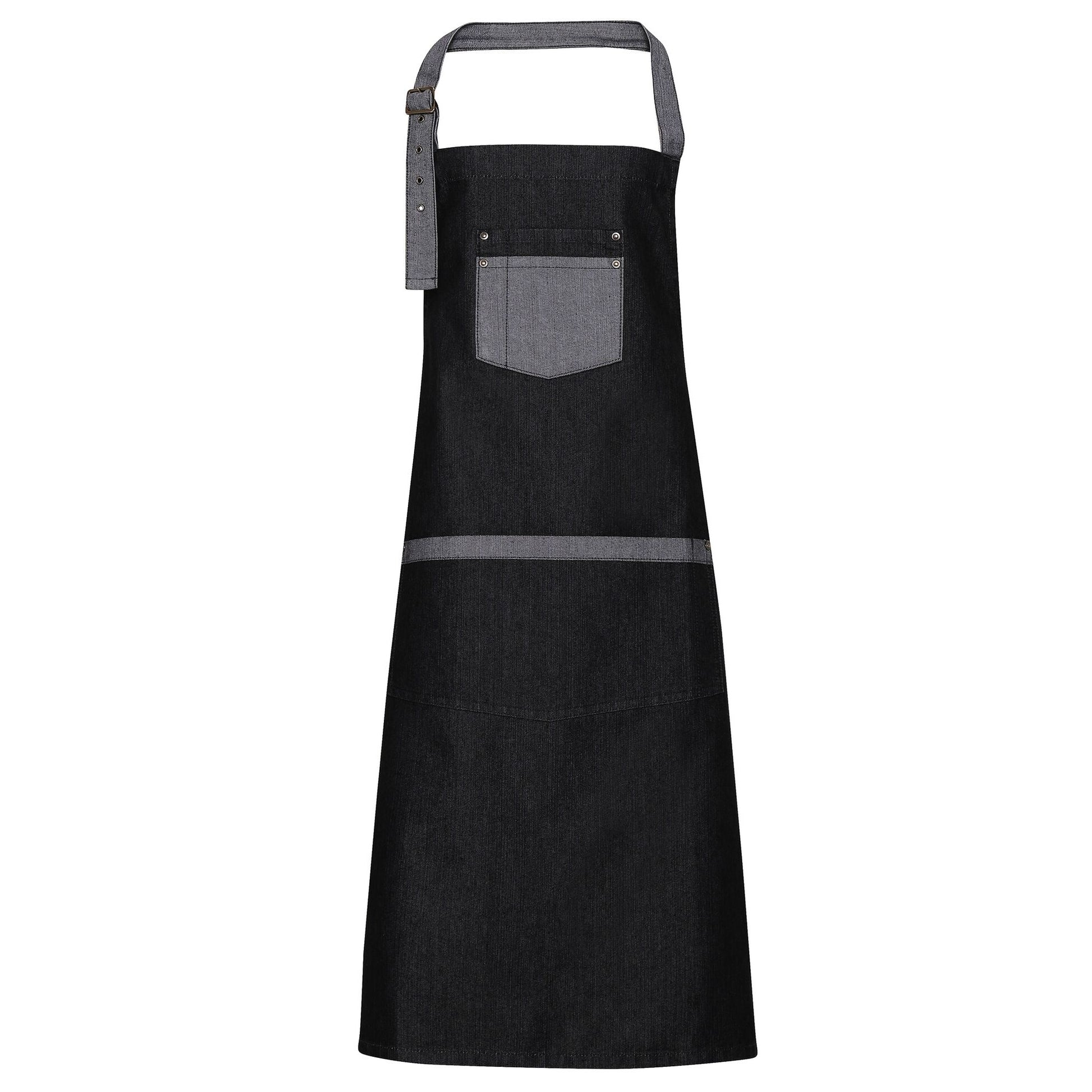 Indigo Denim - Lifestyle - Premier Unisex Domain Contrast Denim Bib Apron