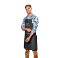 Black Denim - Back - Premier Unisex Domain Contrast Denim Bib Apron