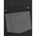 Black Denim - Side - Premier Unisex Domain Contrast Denim Bib Apron