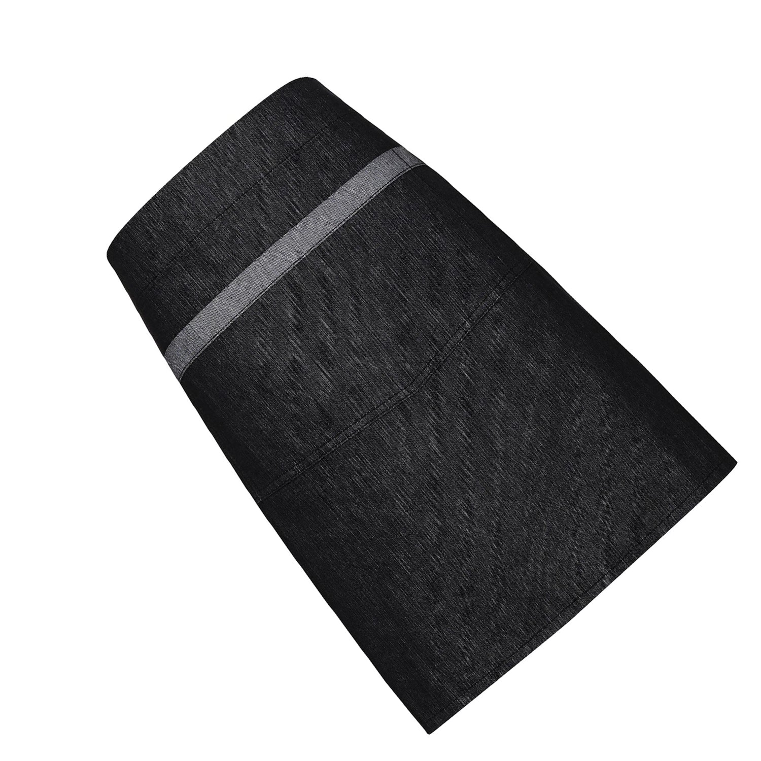 Black Denim - Back - Premier Unisex Domain Contrast Denim Waist Apron