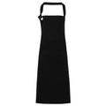 Black - Front - Premier Unisex Calibre Heavy Cotton Canvas Bib Apron