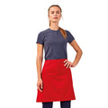 Red - Back - Premier Unisex Calibre Heavy Cotton Canvas Waist Apron