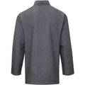 Grey Denim - Back - Premier Unisex Denim Chefs Jacket