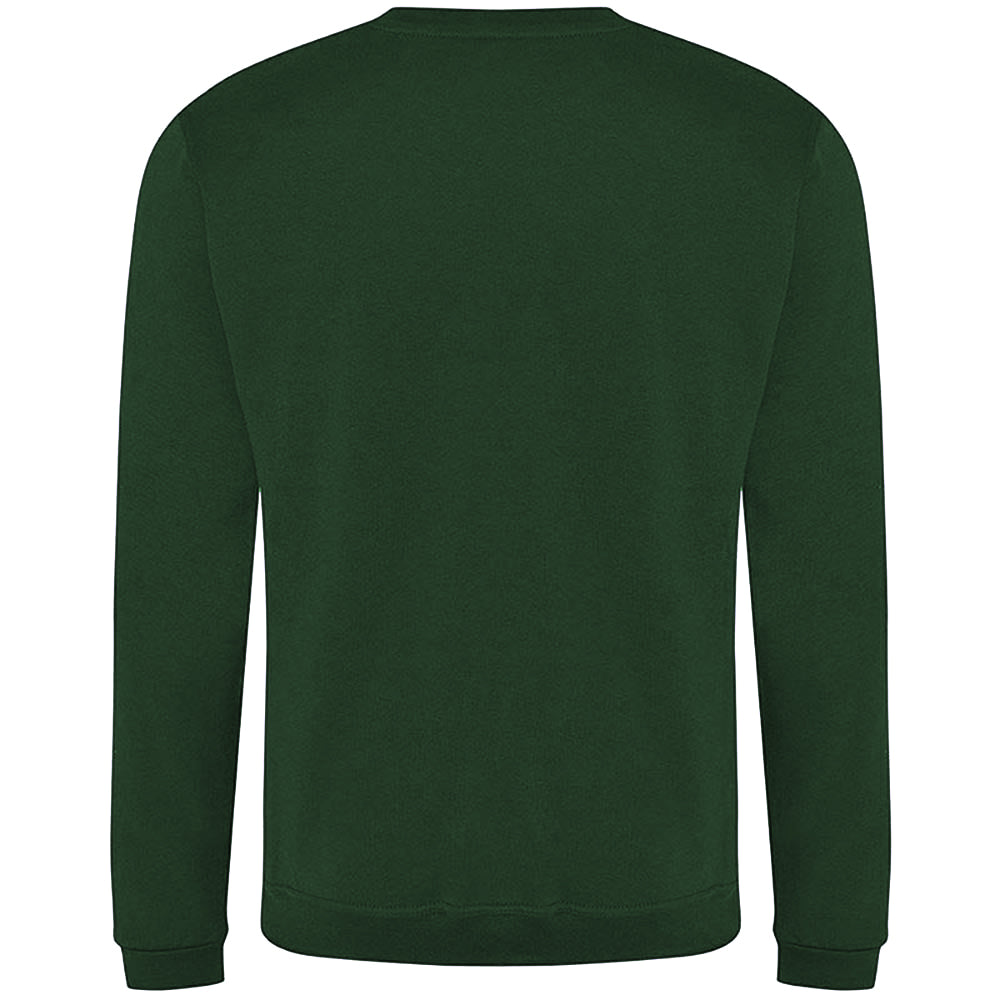 Bottle Green - Back - PRO RTX Mens Pro Sweatshirt