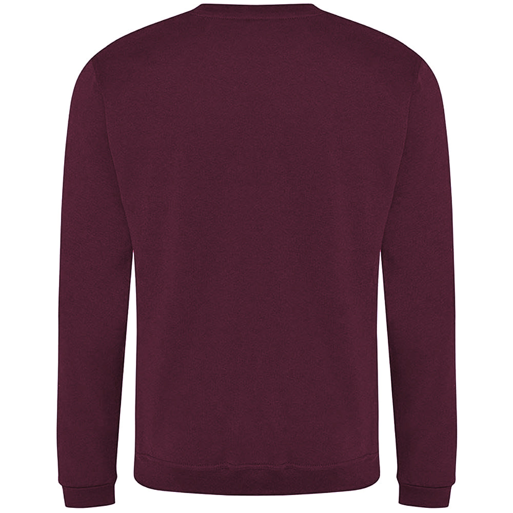 Burgundy - Back - PRO RTX Mens Pro Sweatshirt