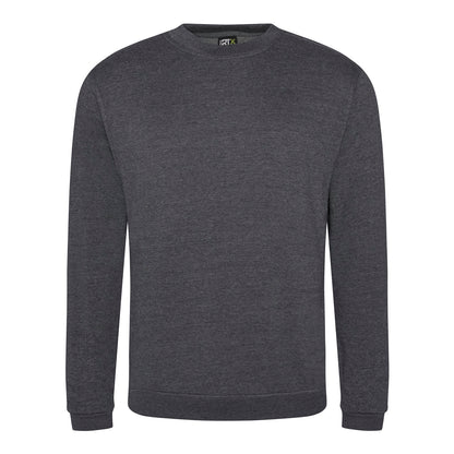Solid Grey - Front - PRO RTX Mens Pro Sweatshirt