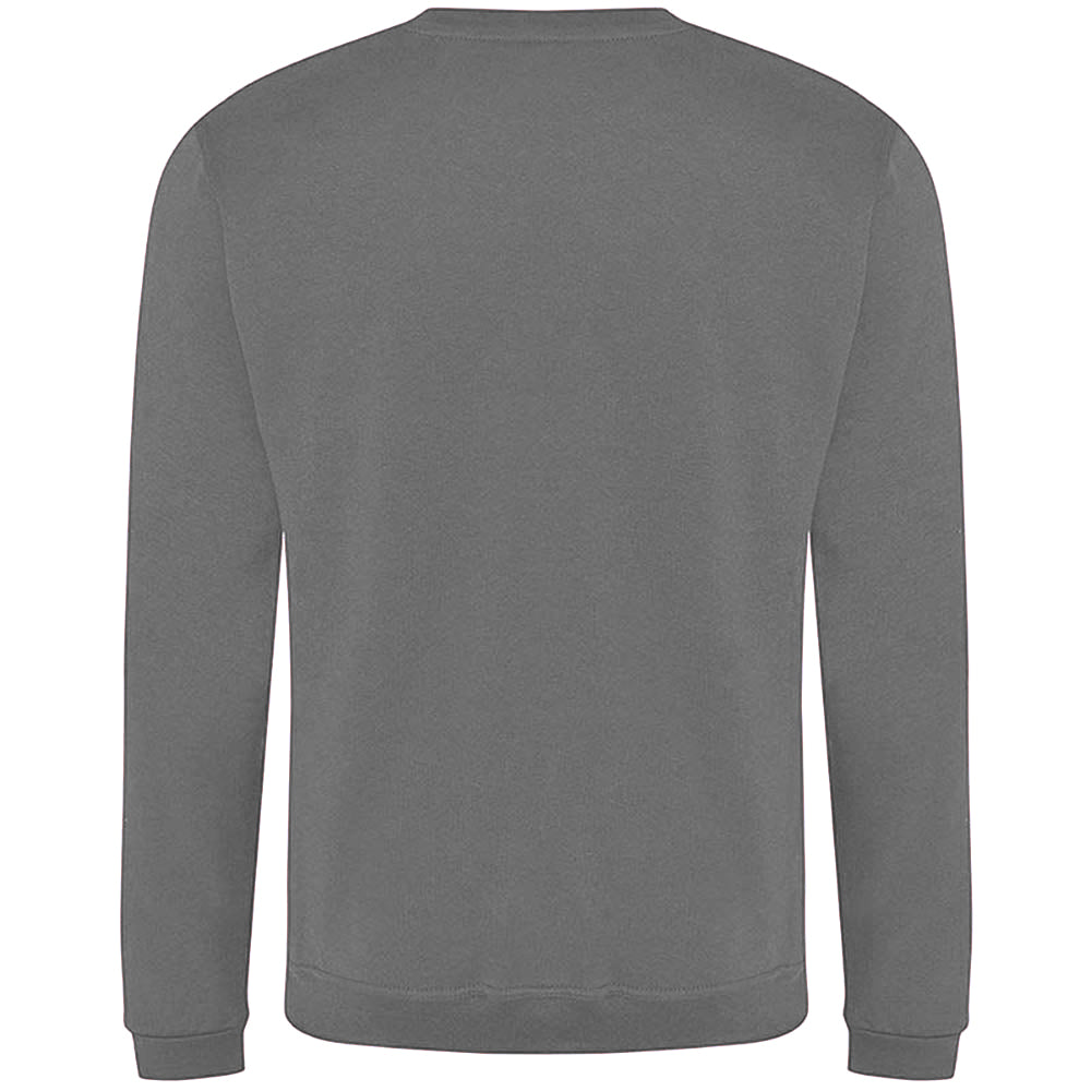 Solid Grey - Back - PRO RTX Mens Pro Sweatshirt