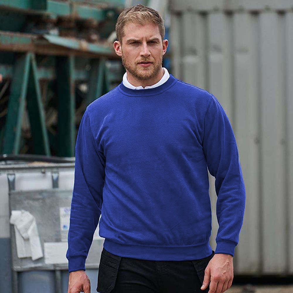 Sapphire Blue - Back - PRO RTX Mens Pro Sweatshirt