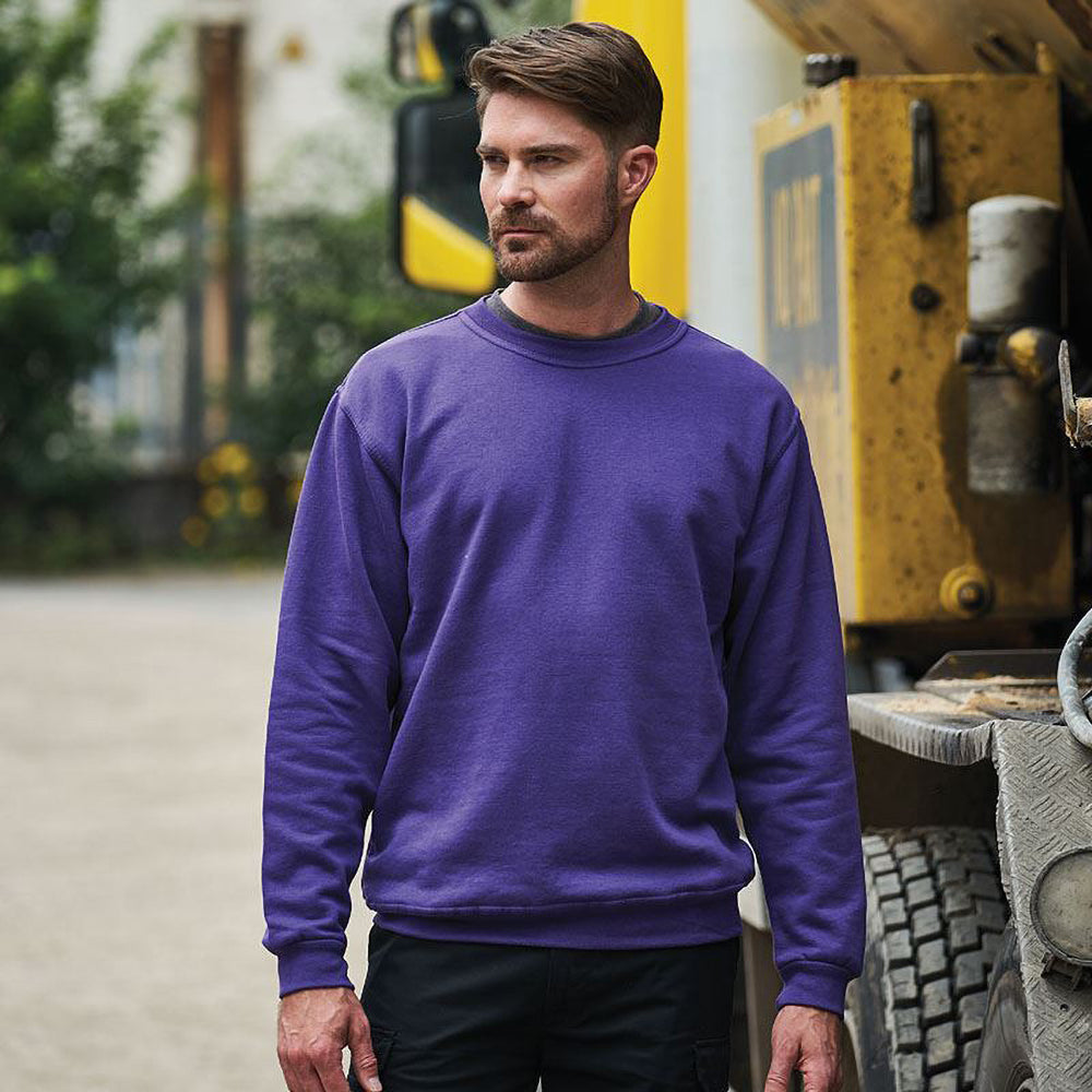 Purple - Back - PRO RTX Mens Pro Sweatshirt