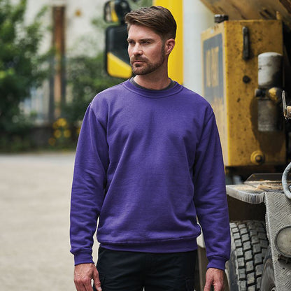 Purple - Back - PRO RTX Mens Pro Sweatshirt