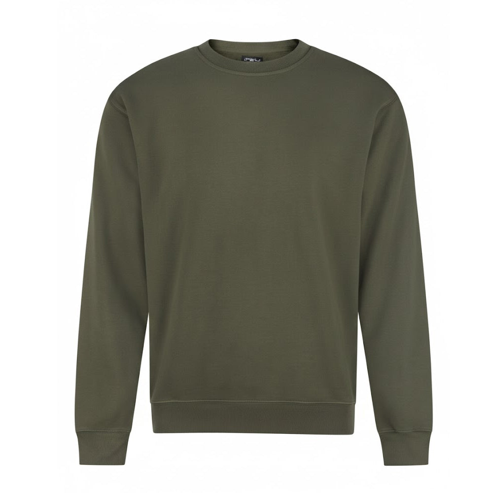 Khaki Green - Front - PRO RTX Mens Pro Sweatshirt