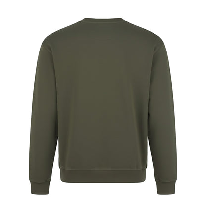 Khaki Green - Back - PRO RTX Mens Pro Sweatshirt