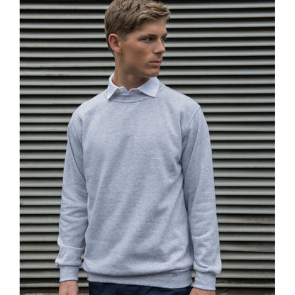 Heather Grey - Back - PRO RTX Mens Pro Sweatshirt