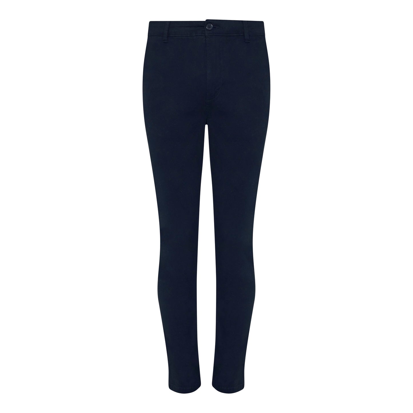 Navy - Front - AWDis So Denim Mens Adam Slim Chinos
