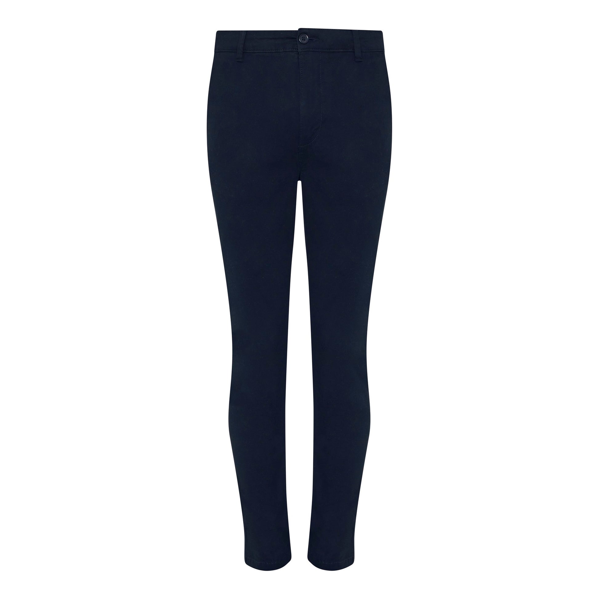 Navy - Front - AWDis So Denim Mens Adam Slim Chinos