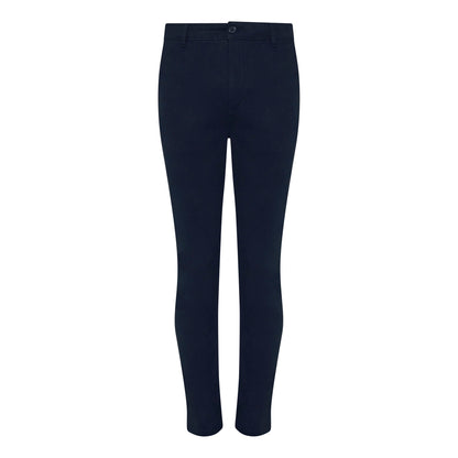 Navy - Front - AWDis So Denim Mens Adam Slim Chinos