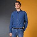 Dark Blue - Lifestyle - AWDis So Denim Mens Jack Denim Shirt