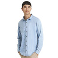 Light Blue - Side - AWDis So Denim Mens Jack Denim Shirt