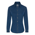 Dark Blue - Front - AWDis So Denim Womens-Ladies Lucy Denim Shirt