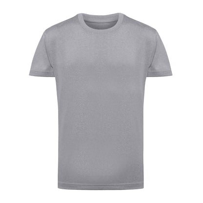 Silver Melange - Front - TriDri Unisex Childrens-Kids Performance T-Shirt