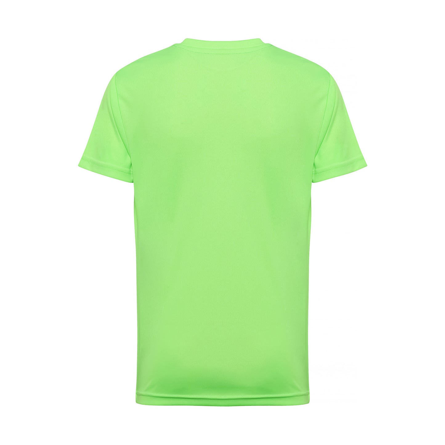 Lightning Green - Back - TriDri Unisex Childrens-Kids Performance T-Shirt