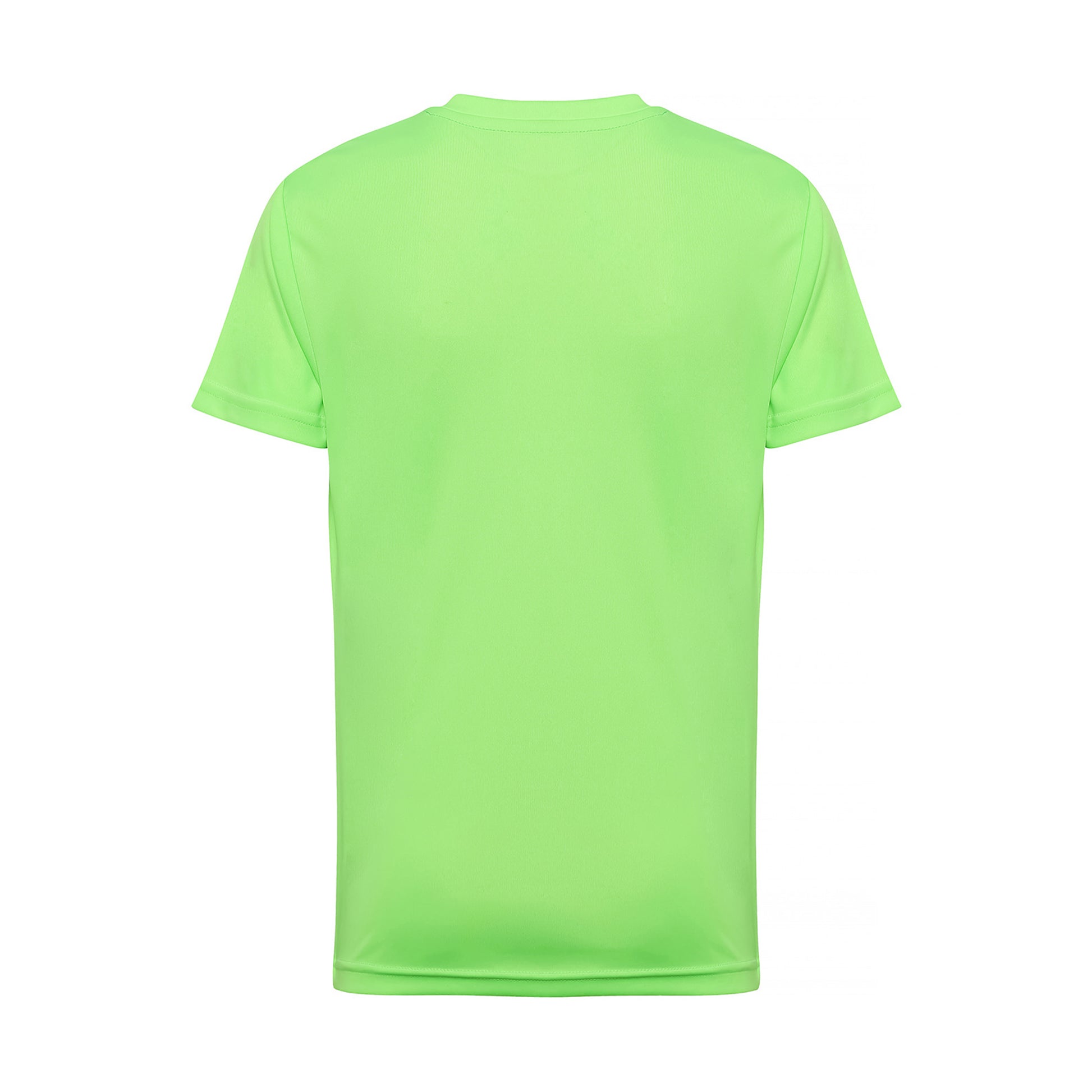 Lightning Green - Back - TriDri Unisex Childrens-Kids Performance T-Shirt