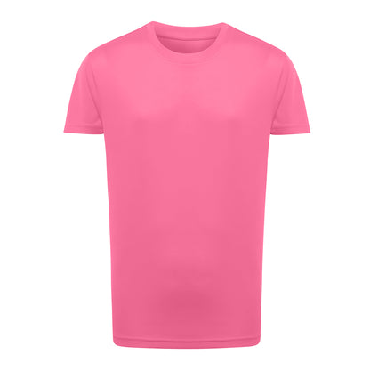 Lightning Pink - Front - TriDri Unisex Childrens-Kids Performance T-Shirt