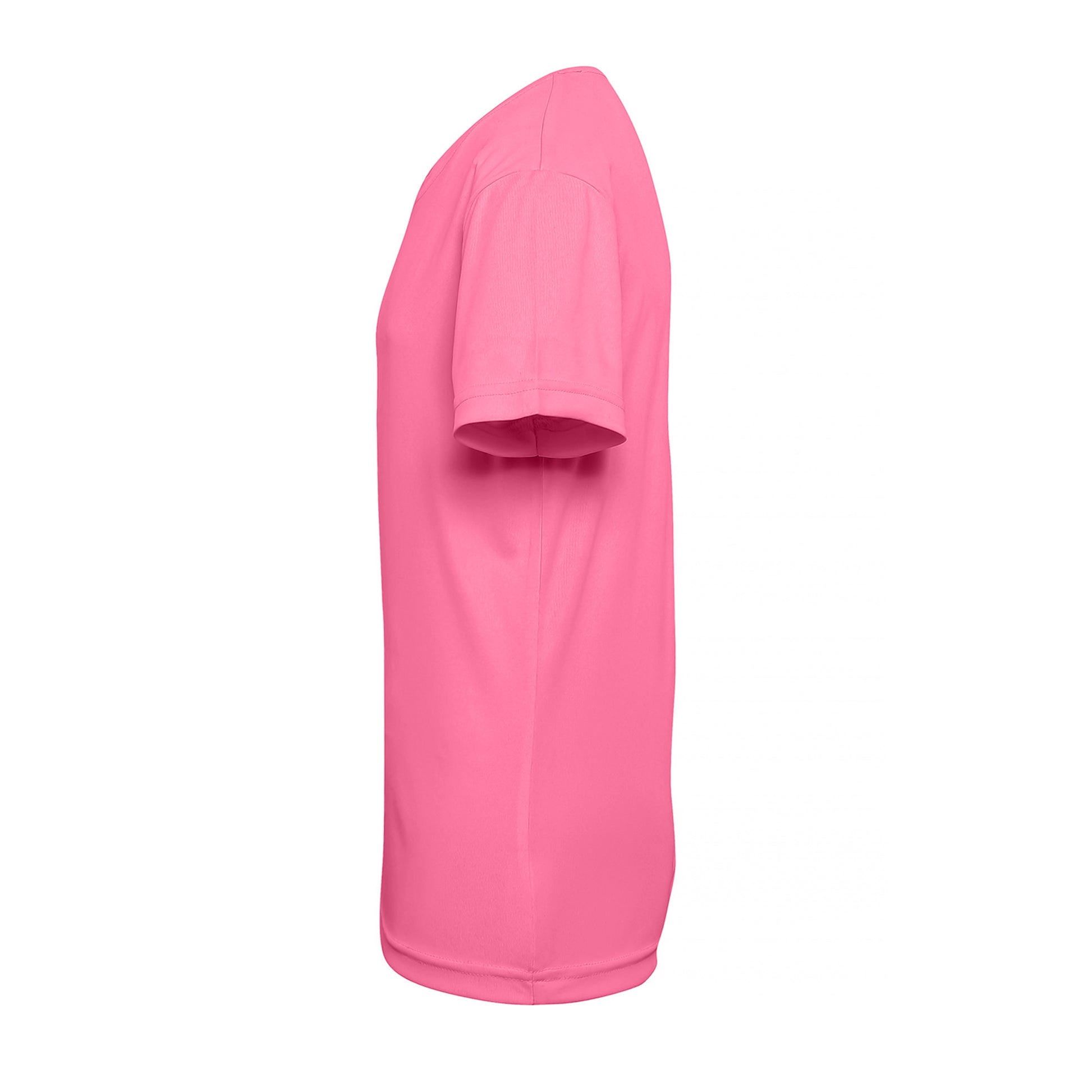 Lightning Pink - Side - TriDri Unisex Childrens-Kids Performance T-Shirt