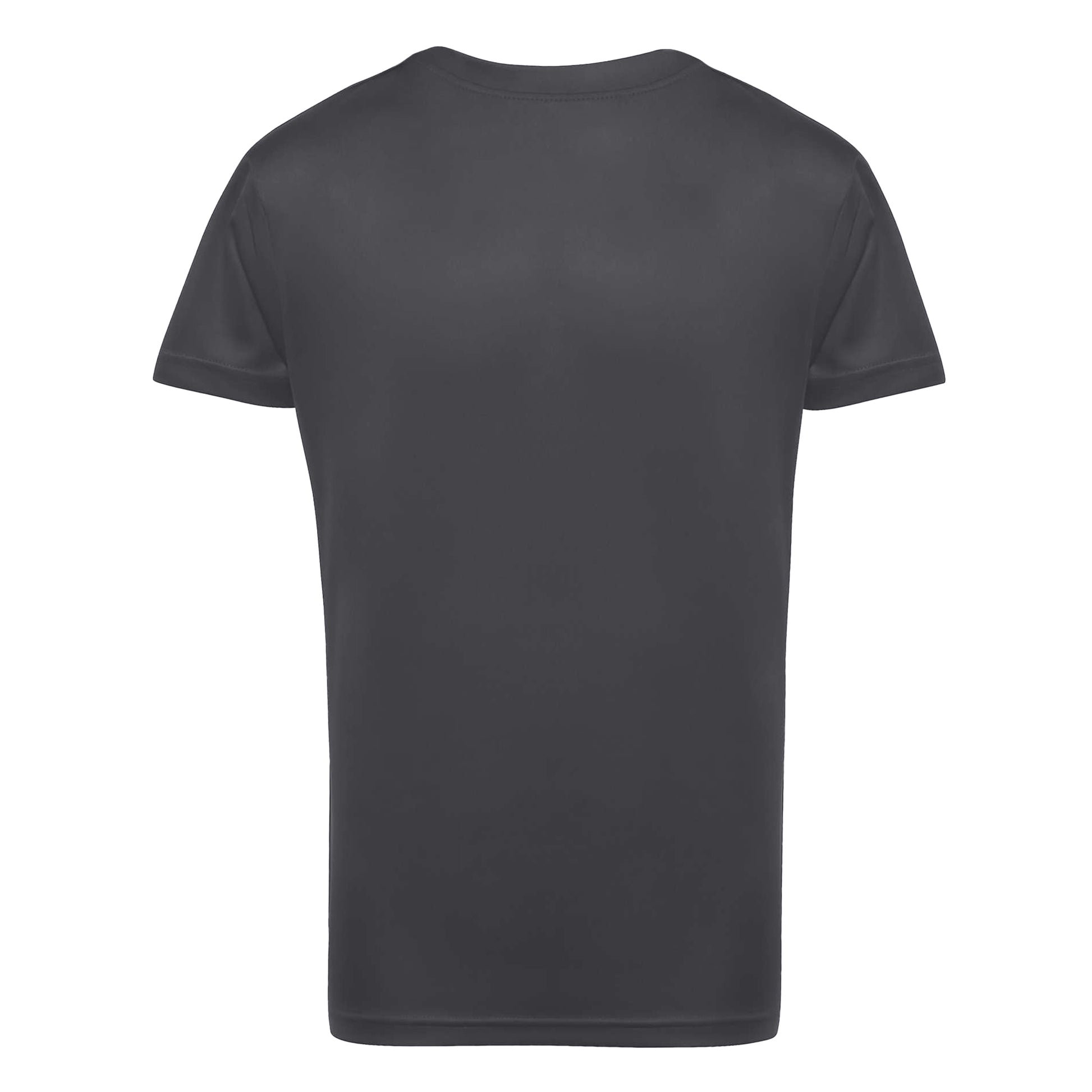 Charcoal - Back - TriDri Unisex Childrens-Kids Performance T-Shirt