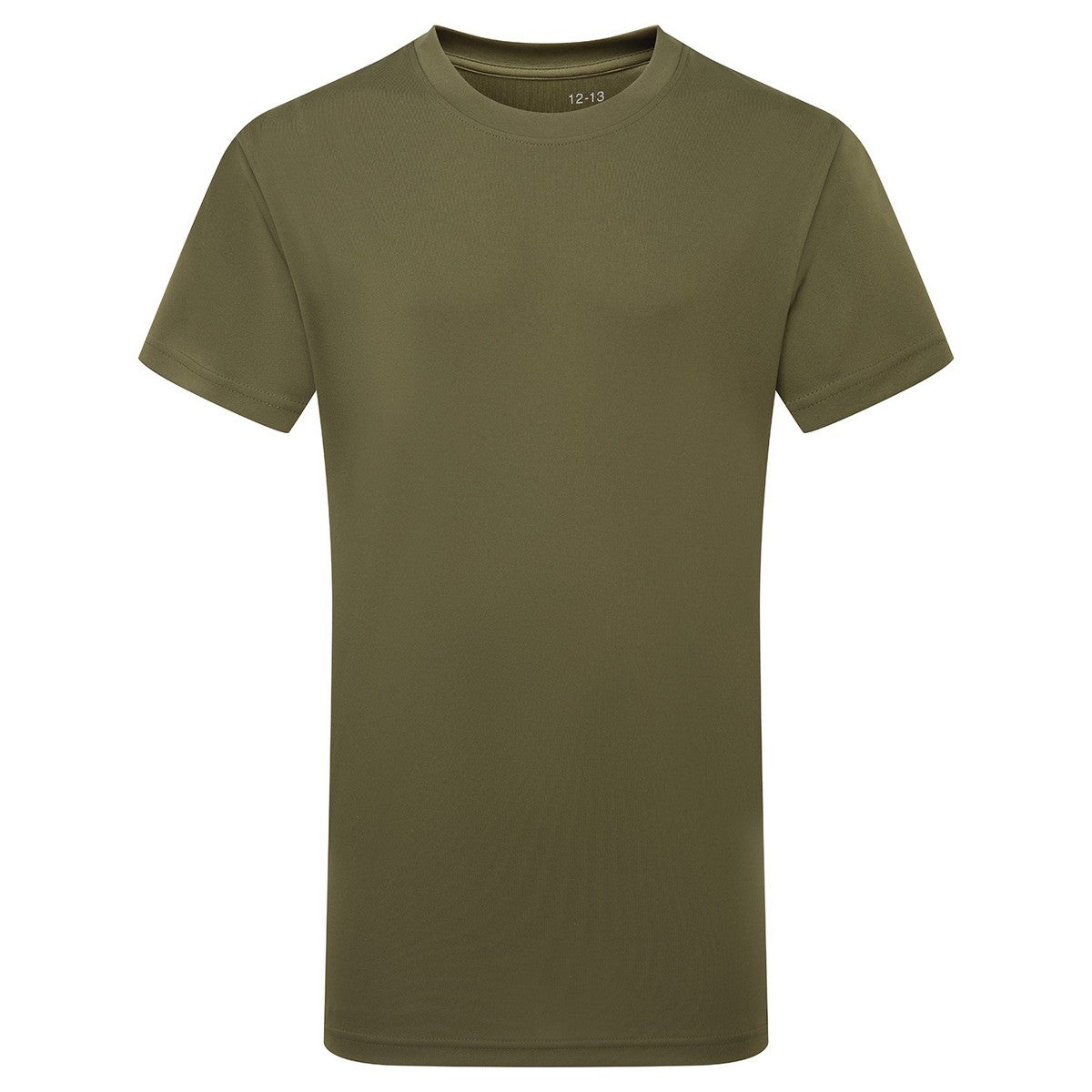 Olive - Front - TriDri Unisex Childrens-Kids Performance T-Shirt
