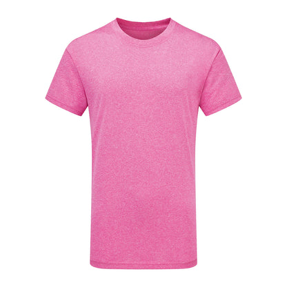 Pink Melange - Front - TriDri Unisex Childrens-Kids Performance T-Shirt