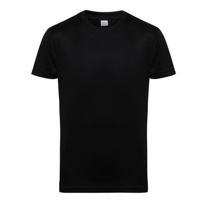 Black - Front - TriDri Unisex Childrens-Kids Performance T-Shirt