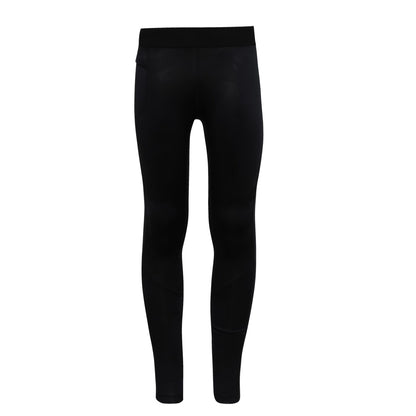 Black Camo - Front - TriDri Childrens-Kids Training Leggings