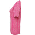 Pink - Side - TriDri Womens-Ladies Seamless 3D Fit Multi Sport Performance Short Sleeve Top