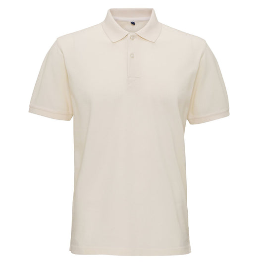 Vintage White - Front - Asquith & Fox Mens Coastal Vintage Wash Polo