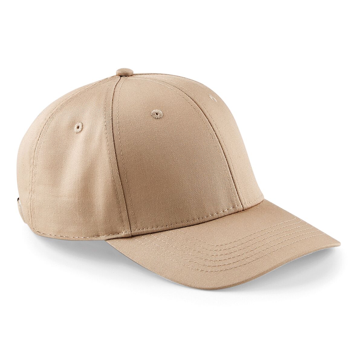 Warm Sand - Front - Beechfield Unisex Adults Urbanwear 6 Panel Cap