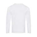 White - Back - Premier Womens-Ladies Long John Roll Sleeve Tee