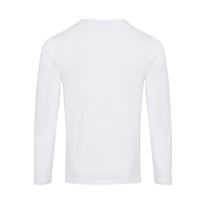 White - Back - Premier Womens-Ladies Long John Roll Sleeve Tee