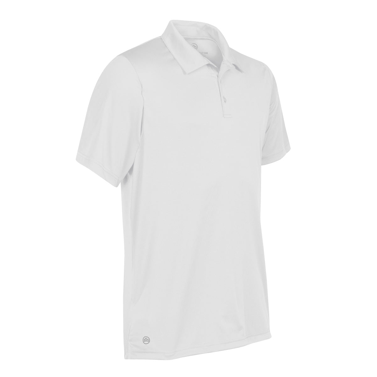 White - Side - Stormtech Mens Eclipse H2X Dri Piqu Polo