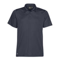 Navy - Front - Stormtech Mens Eclipse H2X Dri Piqu Polo