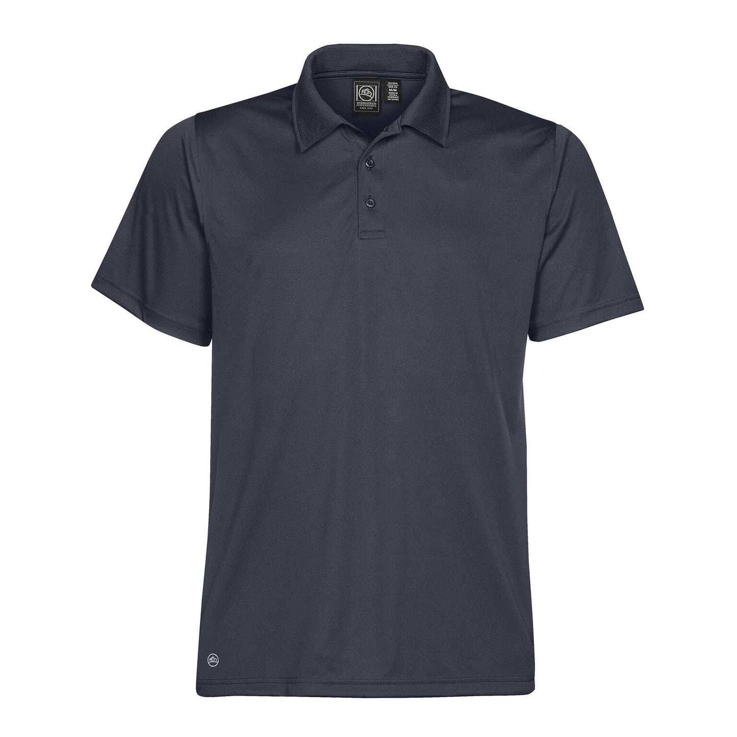 Navy - Front - Stormtech Mens Eclipse H2X Dri Piqu Polo