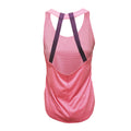 Lightning Pink Melange - Back - Tri Dri Womens-Ladies Double Strap Back Sleeveless Vest