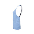 Cornflower Melange - Side - Tri Dri Womens-Ladies Double Strap Back Sleeveless Vest